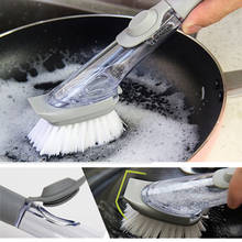 Kitchen Cleaning Brush Automatic Liquid Washing Dish Brushes Replaceable Nylon Sponge Brush Head Sink Floor Cleaning Tools 2024 - buy cheap