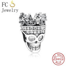 FC Jewelry Fit Original Charm Bracelet Authentic 925 Sterling Silver Queen Crown Skull Beads For Making Women Berloque 2022 New 2024 - buy cheap