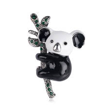 Women Brooches Cute Simple Alloy Koala Panda Animal Brooch Pin for Girl Fashion Jewelry Suit Accessories 2024 - buy cheap