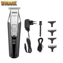 2021 WMARK C24-HC11 4-скоростной триммер для волос, машинка для стрижки бороды, машинка для стрижки волос, электрическая машинка для стрижки волос, бритва с лезвием T-wide Blade 2024 - купить недорого