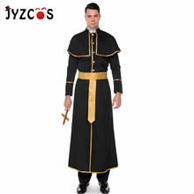 JYZCOS костюмы на Хэллоуин для Для мужчин взрослых Профессиональный Косплэй христианским католические костюм священника Для мужчин в китайском стиле женская обувь 2024 - купить недорого