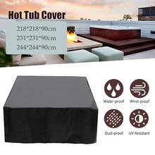 Premium Polyester Oxford Cloth Waterproof Hot Tub Cover Heavy Duty UV Resistant SPA Cover Square Cover For Hot Tub 2024 - buy cheap