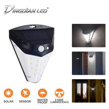 Exterior Light Street Porch Lamp PIR Montion Sensor Outdoor Solar LED Wall Light Waterproof Solar Lighting 3 Sides Luminescence 2024 - buy cheap