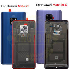 Новинка для Huawei mate20 Mate 20 X задняя крышка из стекла для батареи Чехол для Huawei Mate 20 X Крышка корпуса батареи mate 20 дверь 2024 - купить недорого