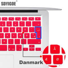 Denmark keyboard cover For macbook pro13 retina 15 air13.3  EU-Enter A1466 A1502 A1398 A1278A1286 keyboard cover Protective film 2024 - buy cheap