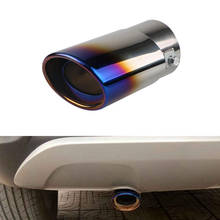 Universal Automobiles Exhaust Muffler Tip Stainless Steel Pipe Chrome Trim Modified Car Rear Tail Throat Liner Accessories 2024 - buy cheap