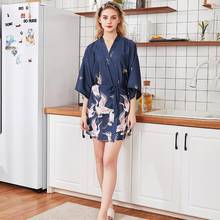 Silk Satin Wedding Bride Bridesmaid Robe Fowl Bathrobe Short Kimono Robe Night Robe Bath Robe Fashion Dressing Gown For Women 2024 - buy cheap