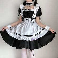 Anime Sweet Gothic Lolita Dress French Maid Costume Women Sexy Mini Pinafore Cute Ouji Outfit Halloween Party Cosplay For Girls 2024 - buy cheap