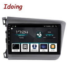 Idoing9"4G+64G Car Android Radio Video Multimedia Stereo Audio Player For Honda Civic 2010-2012 GPS Navigation Glonass Head Unit 2024 - buy cheap