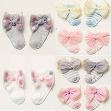 Meias neonatal, meias de algodão para recém-nascidos de 0 a 24 meses para meninas e bebês, seção fina de princesa 2024 - compre barato