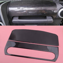 2pcs/set Car Co-pilot Dashboard Handle Grab Bar Cover Decor Carbon Fiber fit for Jeep Wrangler JK 2007 2008 2009 2010 2024 - buy cheap