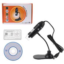 Microscopio Digital USB, endoscopio electrónico con Zoom, lupa portátil con soporte, 8 LED, 1000X 2024 - compra barato