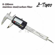 0-100 мм 4-дюймовый карманный цифровой штангенциркуль с нониусом, 100 мм электронный цифровой штангенциркуль датчик микрометр электронный углерода цифровой штангенциркуль с нониусом из двух Тип 2024 - купить недорого