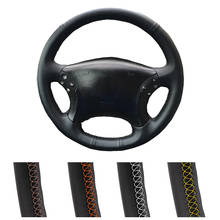 DIY Customized Car Steering Wheel Cover For Mercedes Benz W203 C-Class 2001-2007 Auto Artificial Leather Steering Wrap 2024 - buy cheap