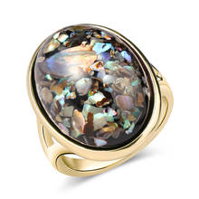 Novo na moda personalidade cristal zircon anéis para mulheres casamento anéis de noivado encantador ouro dedo anel jóias presentes dos namorados 2024 - compre barato