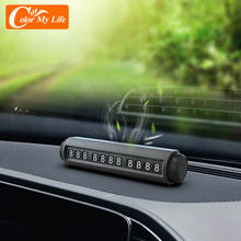 Luminous Car Temporary Parking Card Sticker Air Freshener Phone Holder for Skoda Octavia A5 A7 RS Fabia Superb Rapid Accessories 2024 - buy cheap