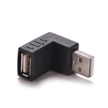 1Pc 90 Degree USB 2.0 Male to Female Adapter Right Angle USB 2.0 Converter Connector for Laptop PC Computer Black 2024 - buy cheap