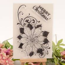 Christmas Flower Silicone Clear Seal Stamp DIY Scrapbooking Embossing Photo Card for scrapbooking 2024 - buy cheap
