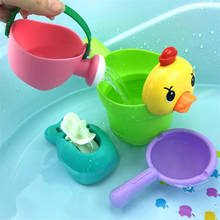 Baby Bath Toys Rubber Lovely Duck Bear Shape Waterwheel Water Spray Set for Baby Shower Swimming Bath Toys Kids Gift 2024 - buy cheap