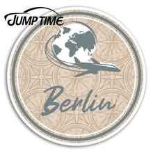 Jump Time Берлинские немецкие виниловые наклейки, глобус, наклейки для ноутбука, Стикеры для багажа, грузовика, окна, автомобильные наклейки, автомобильные аксессуары 2024 - купить недорого