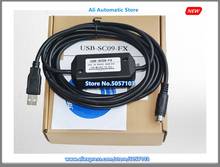 Cable de datos de programación, accesorio aplicable a FX2N 1N 1S FX3U PLC USB-SC09-FX 2024 - compra barato