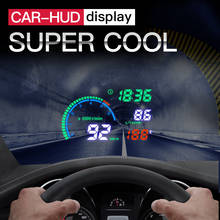 HUD i9 Head Up display Auto HUD OBD2 Car Speed Projector KMH MPH Speedometer Car Detector Oil Consumption Security Alarm 2024 - buy cheap