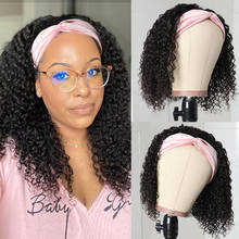 Longqi Hair Brazillian Curly Bob Wig 150% Density Short Curly Brazilian Headband Wigs Glueless Remy Human Hair Wigs Bob On Sale 2024 - buy cheap