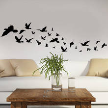 Vinilo adhesivo de pájaros voladores para pared, decoración del hogar, sala de estar, dormitorio, calcomanías de animales naturales, murales de diseño Interior extraíbles A367 2024 - compra barato