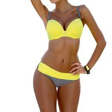 Conjunto De Bikini acolchado para mujer, traje De baño con Top realzador, bikinis brasileños, ropa De playa, 2021 2024 - compra barato