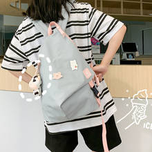 2021 New Nylon School Bags for Teenage Girls Cute Carton School Laptop Backpacks Women Travel Shoulder Bag College Book Bag 2024 - buy cheap