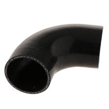 Tubo turbo de silicone, acoplador de cotovelo de 4 camadas, tubo de corrida para automóveis 2.5 polegadas/63mm, preto, bom desempenho 2024 - compre barato