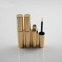 Wholesale 8ml Eyeliner Container Tube Golden Cosmetic Eyelashes Tube Eyeliner Vials Bottle  Containers Tube Cosmetic Makeup Tube 2024 - buy cheap