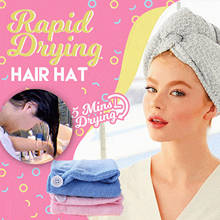 Волшебное мгновенное полотенце для сухих волос, тюрбан, головной убор для купания, шапка с быстрой впитывающей способностью, шапка для сушки волос для девочек, полотенце с завязками, шапка для купания s 2024 - купить недорого