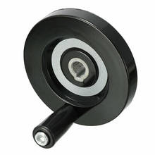 Recambio de rueda de mano de 10mm x 80mm con mango giratorio extraíble, color negro 2024 - compra barato