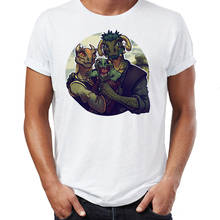 Летняя мужская футболка Elder Scrolls Skyrim A Happy Argonian family Awesome Художественная печать футболки, топы Harajuku уличная одежда 2024 - купить недорого