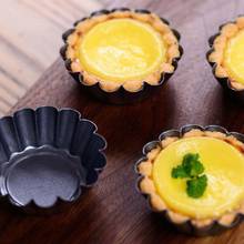 1pc Non-Stick Tarts Quiche Flan Pan Molds Pie Pizza Cake Mold Stainless Steel Reusable Egg Tart Cup Kitchen Baking Mould 2024 - buy cheap