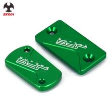 Motorcycle CNC Front And Rear Brake Reservoir Covers For KAWASAKI KX125 KX250 KX250F KX450F KX 125 250 250F 450F 2024 - buy cheap