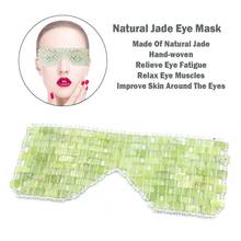 Máscara de jade natural para olhos e rosto, atacado, dropshipping, alta qualidade, 100% natural, beleza, olho, pele, ferramentas de cuidados com a pele, com caixa 2024 - compre barato