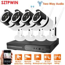 4CH audio talK HD Wireless NVR Kit P2P 1080P Indoor Outdoor IR Night Vision Security 2.0MP IP Camera WIFI CCTV System 2024 - buy cheap