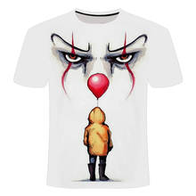 2020New Horror Movie  Clown 3D Print Tshirt Men / Women Hip Hop Streetwear Tee T-shirt Horror Clown Tshirt Men Dropshipping 2024 - buy cheap