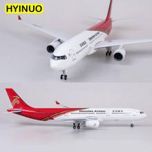 Modelo de avión de resina modelo Airbus A330, escala 1:135 de 47CM, modelo de avión aéreo con luces de rueda Base, colección de juguete coleccionable 2024 - compra barato