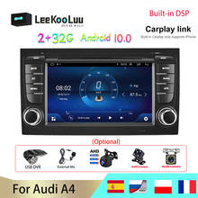 Leekooluu android 10.0 2din rádio do carro rds 7 "gps reprodutor de vídeo multimídia para audi a4 b8 b7 b6 s4 rs4 b7 assento com dsp carplay 2024 - compre barato
