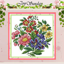 Beautiful bouquet painting counted 11CT 14CT Cross Stitch Set Wholesale DIY Cross-stitch Kit Embroidery Needlework Home Decor 2024 - buy cheap