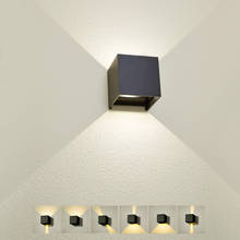 Lámparas LED de pared impermeables IP65, candelabro de pared ajustable para interior y exterior, 6W, 12W, patio, porche, pasillo, dormitorio 2024 - compra barato