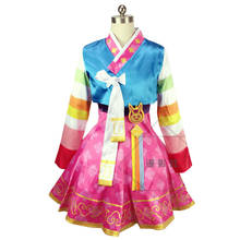 2020 New Arrivals Game OW D.Va Cosplay Costumes Hanbok Style Cute Women Girls Clothes Korean Dress+Accessories Full set 2024 - buy cheap