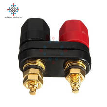 Conector Banana de 4MM, Conector de Placa dorada, Terminal de enchufes Banana, conectores de alambre de poste de unión, rojo y negro 2024 - compra barato