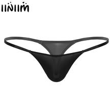 Men Sexy Panties See Through Sheer Low Rise Jockstraps Bulge Pouch Crotchless with Pearl G-string Briefs Gay Man Mini Thong 2024 - buy cheap