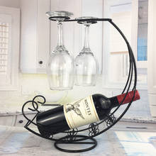 Newly Red Wine Rack Wine Glass Holder Shelf Bottle Rack Pirate Ship Goblet Decoration Racks 2024 - buy cheap