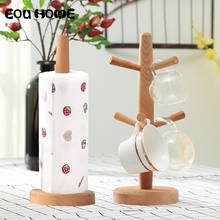 Beech Cup Rack Paper Towel Racks Holders Creative Mug Stand Drain Wood Cup Holder Home Admission Cups Organizer for Kitchen 2024 - buy cheap