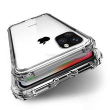 Роскошный тонкий прозрачный мягкий силиконовый чехол для iPhone 11 Pro Max X TPU ударопрочный задний Чехол для iPhone X XR XS MAX 6 6S 7 8 Plus чехол 2024 - купить недорого